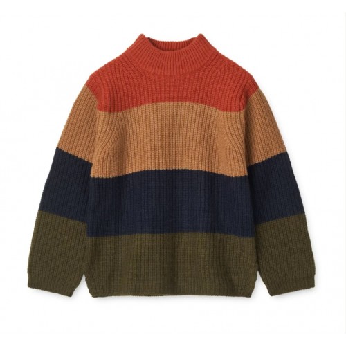 Liewood sveter Cali- Army brown multi mix